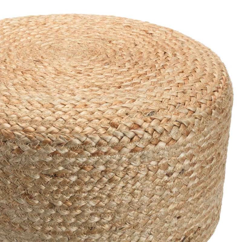 Wooden Frame Round Ottomans for Living Room- Multiple Sizes
