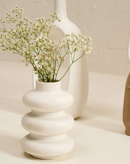 Triple Elegance: Three-Loop Flower Vase- Two Colors