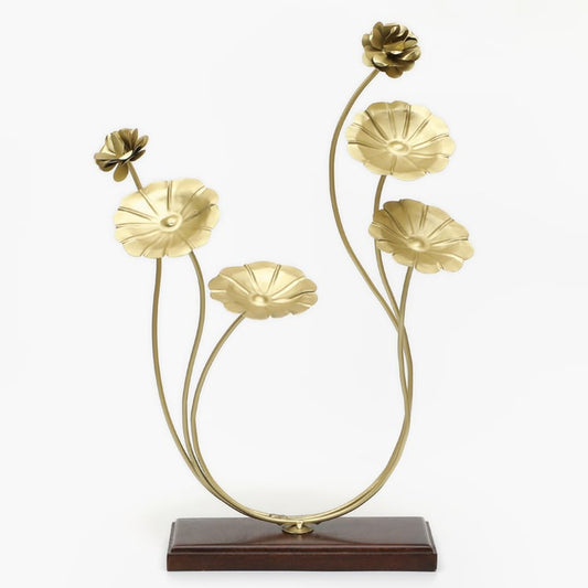 Neo Bloom Metal & Wood Showpiece