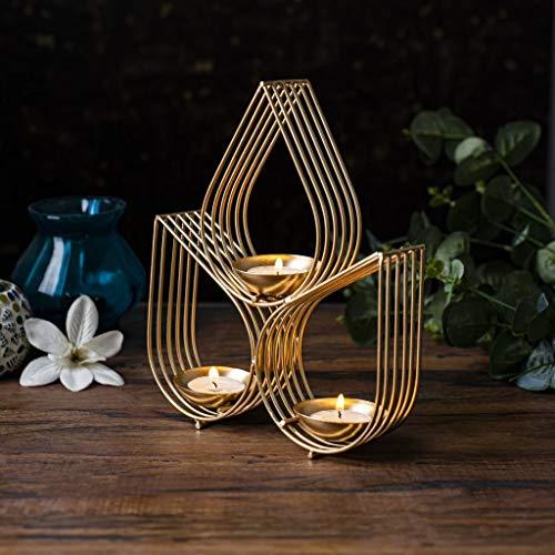 Leaf Shape Metal Hanging Tealight Candle Holder