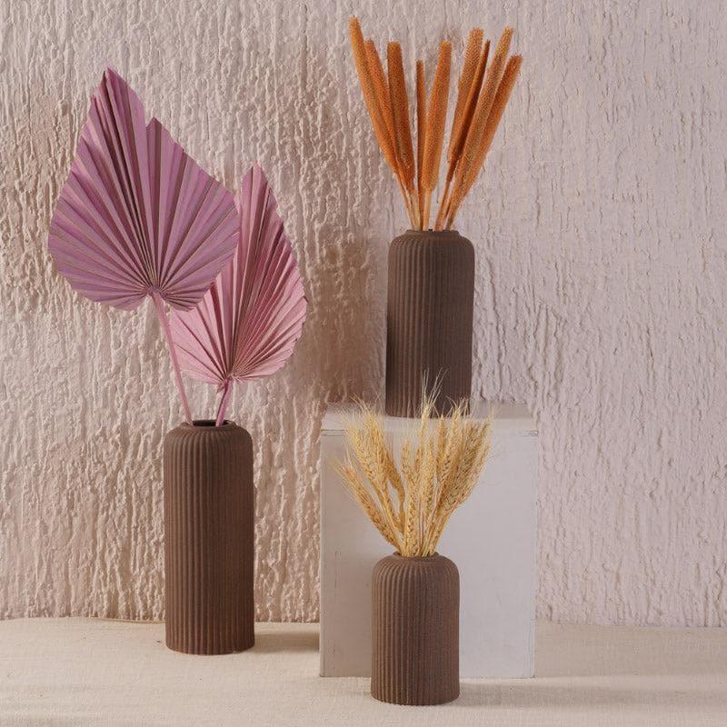 Modern Ceramic Flower Vase for Living Room - Set of 3 (Multiple Colors)