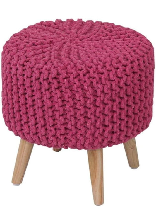Pink Dori Ottoman Stools for Living Room - Multiple Sizes