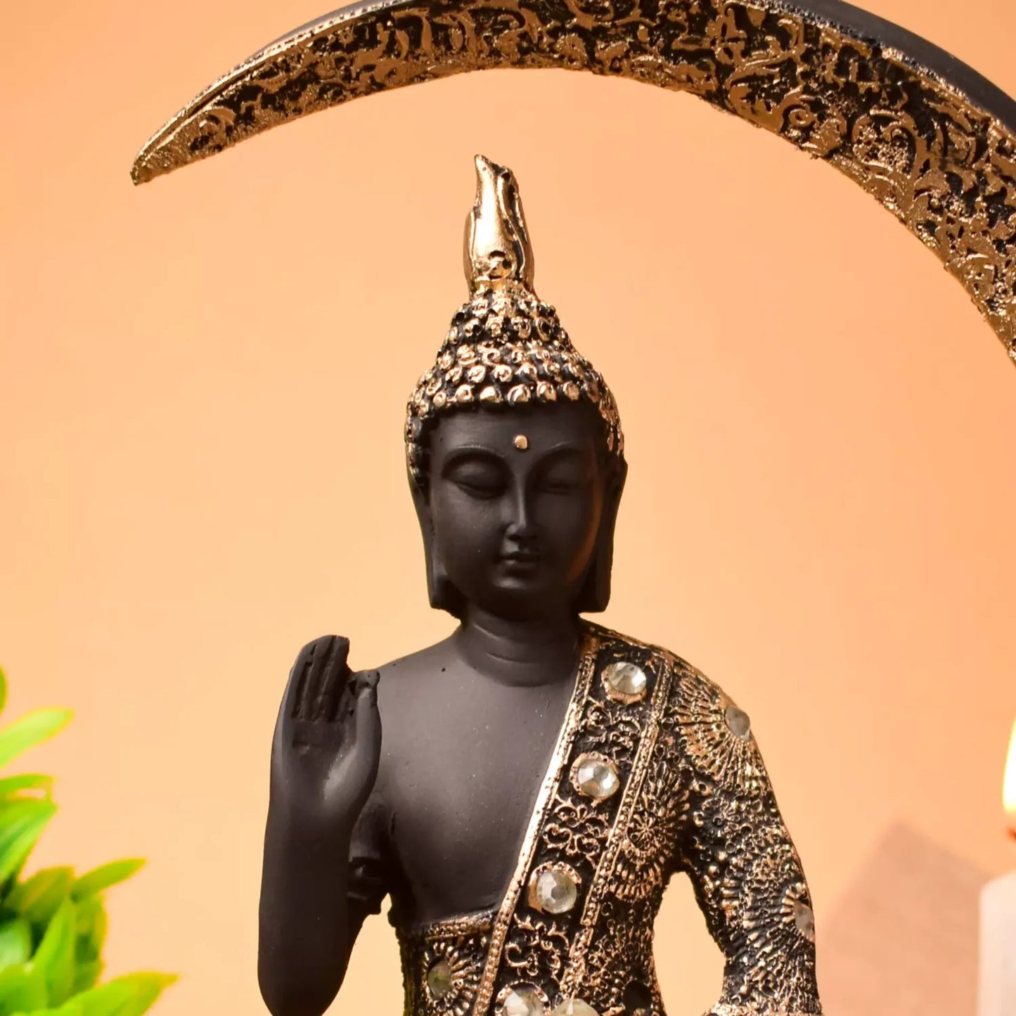 Handcrafted Gold Buddha Chand Samadhi Idol
