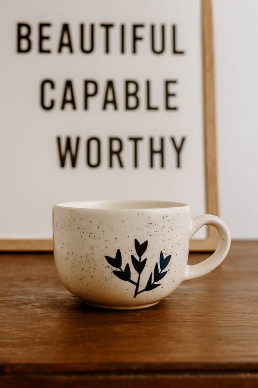Autumn Flame Ceramic Mug - 350 ml