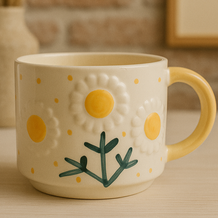 Sunflower Ceramic Mug - 250 ml