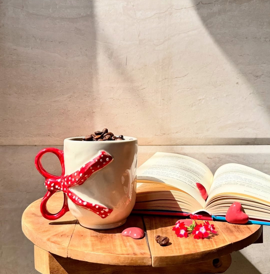 Pinteresty Bow Handle Mug - 280 ml