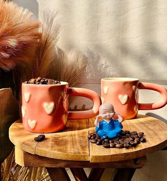 Whimsical Cloud Carved Mug - 300 ml