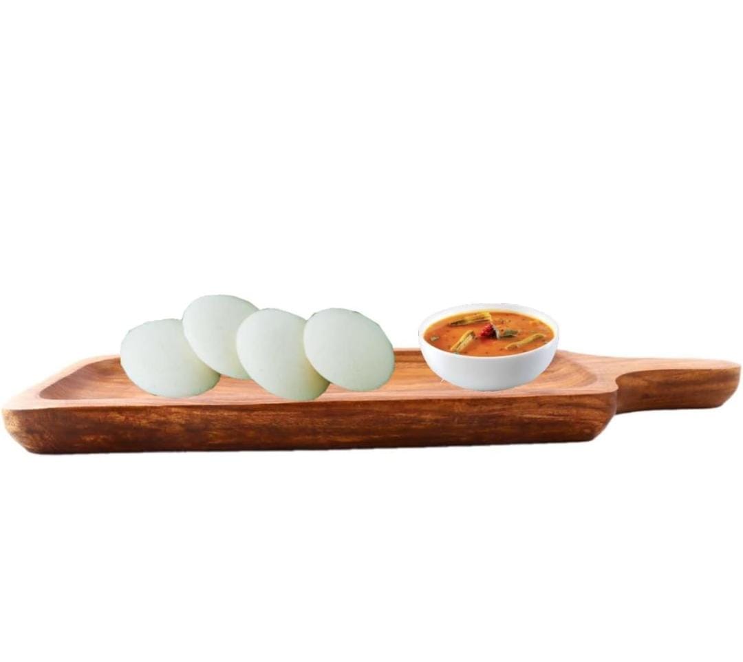 Wooden Serving Platter for Snacks Set, Food Pizza Sizzler