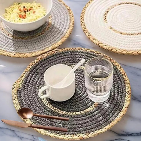 Dining Delight Grey Placemats
