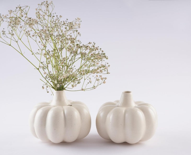 Pumpkin Ceramic Flower Vase - Multiple Options