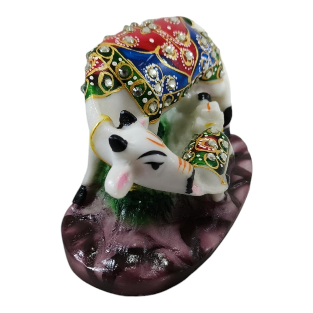 Decorative Kamadhenu Cow and Calf Idol