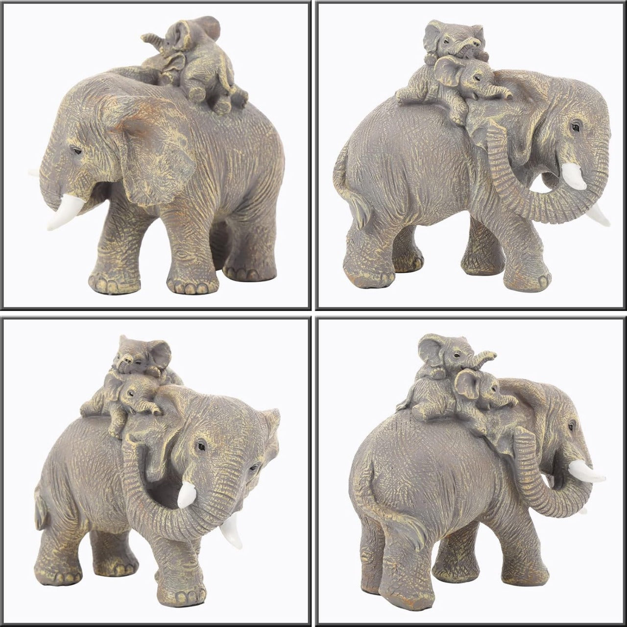 Mother & Baby Elephant Sculpture