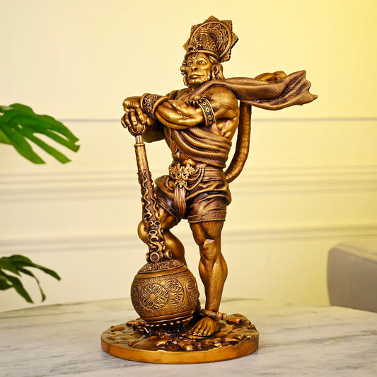 Bahubali Lord Hanuman Statue for Car Dashboard
