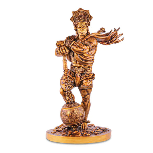 Bahubali Lord Hanuman Statue for Car Dashboard