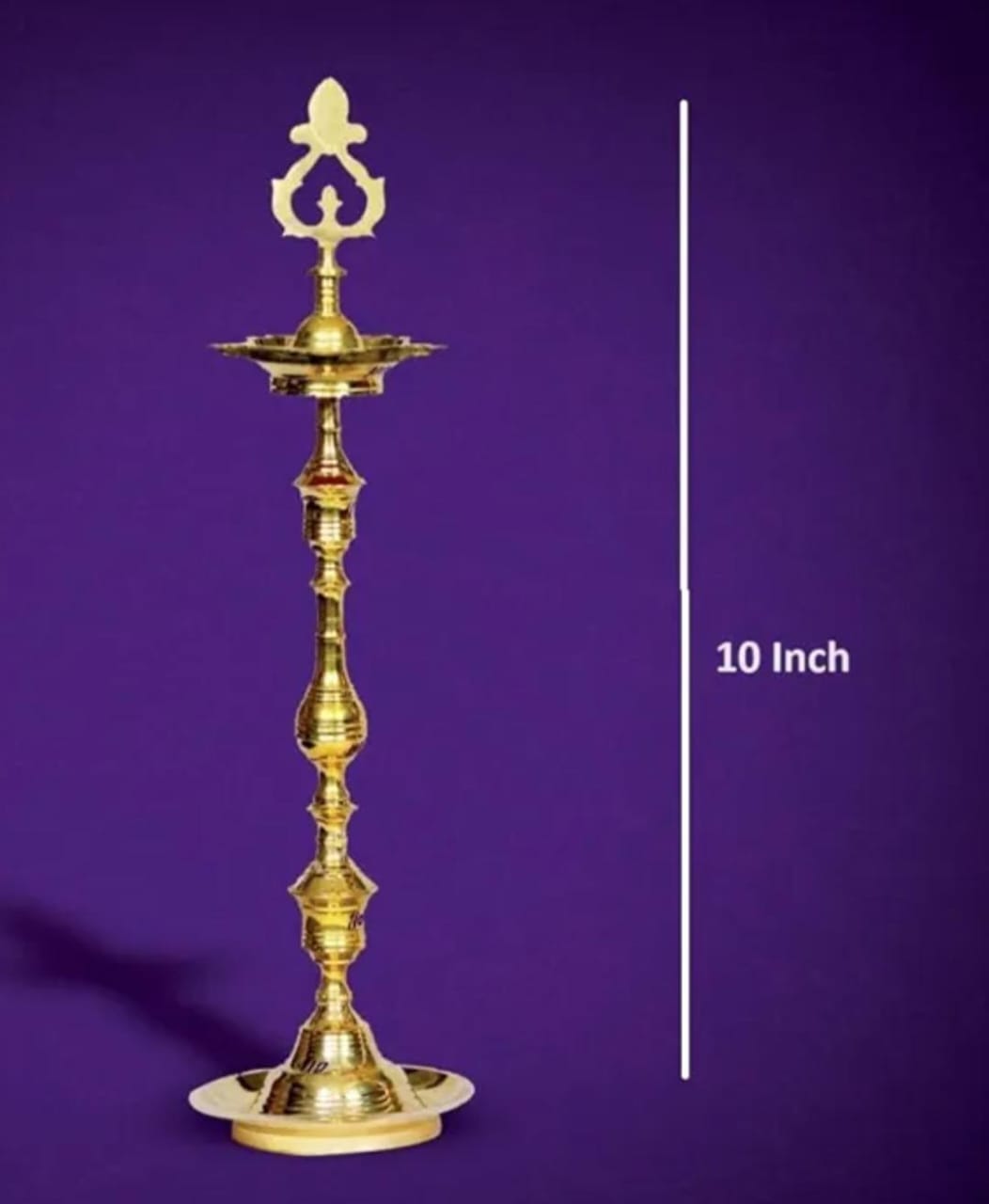 VIRENZA KUTHU VILAKKU Brass Lamp Diya Decoration in Festive Season - Multiple Sizes