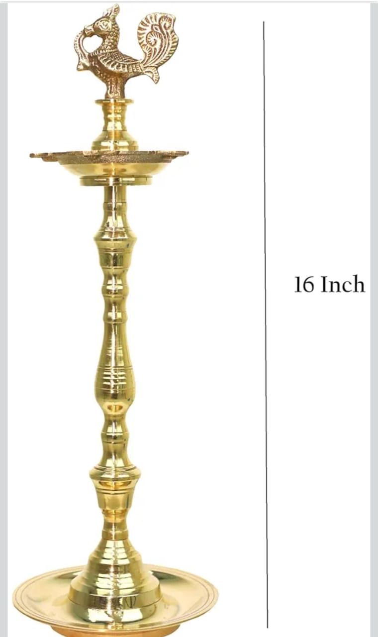 VIRENZA Brass Lamp ANNAM KUTHU VILAKKU Diya Decoration in Festive Season - Multiple Sizes