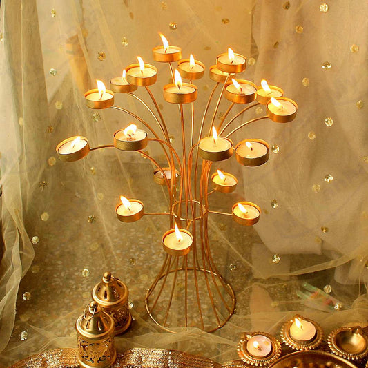 Tree Design Tea Light Candle Holder
