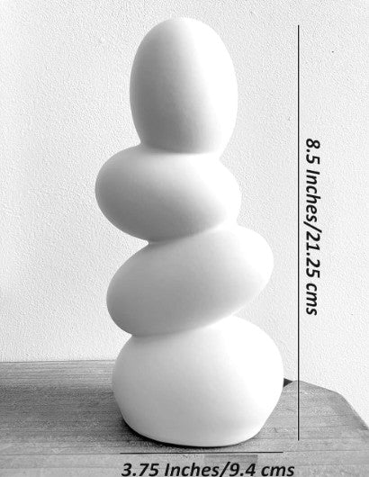 Pebble Vase for Homes, Office Tables & Cafes