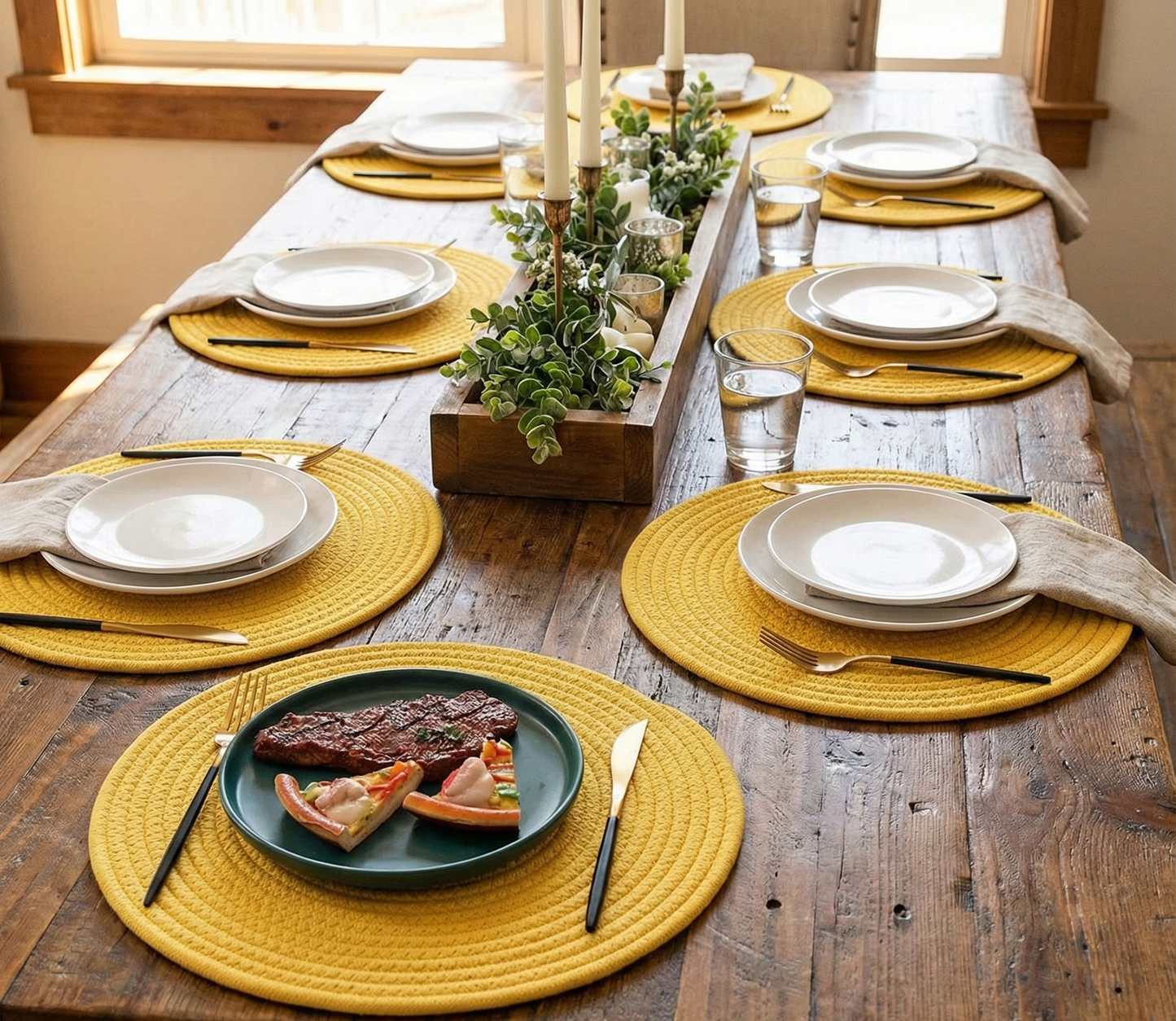 Pinteresty Yellow Table Placemats