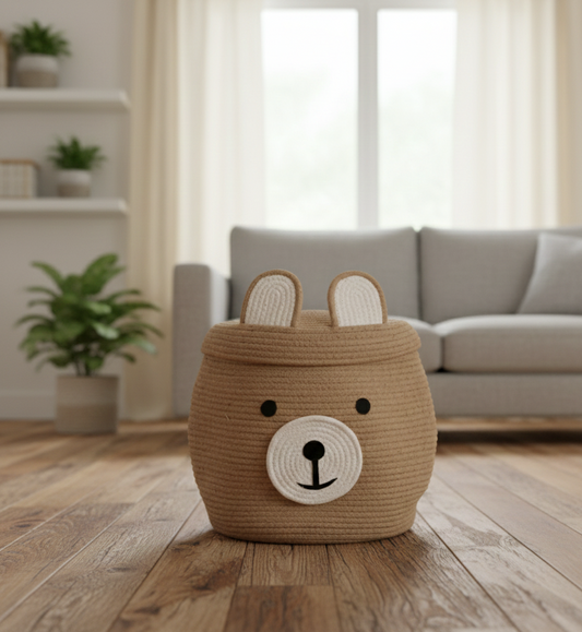 Kids Bear Storage Basket - 12 inch x 16 inch