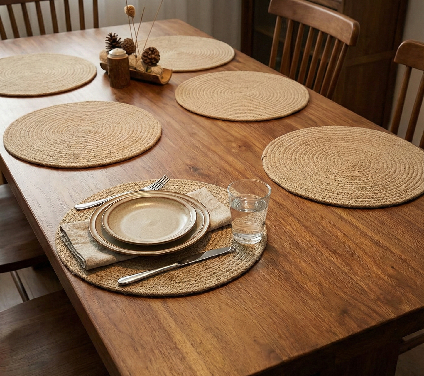 Beige Cotton Placemats