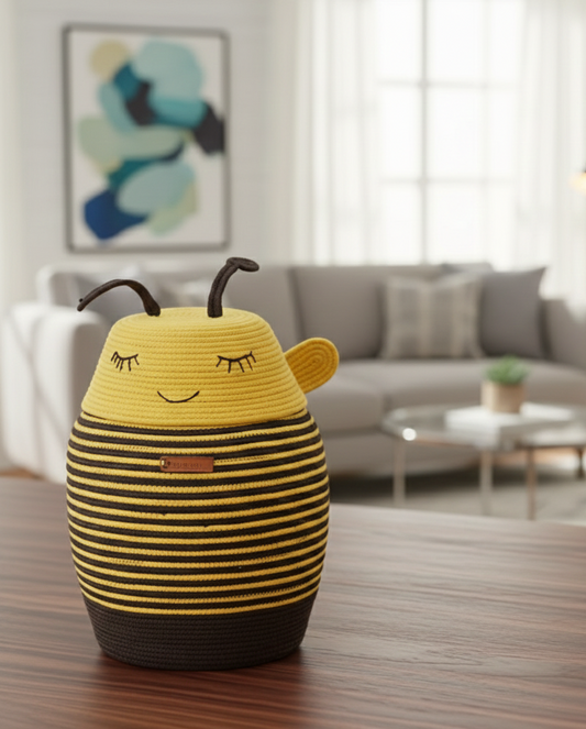 Bumble Bee Cotton Kids Storage Basket