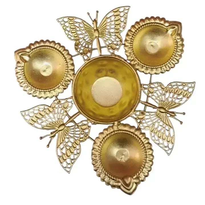 Diya urli with Butterfly design