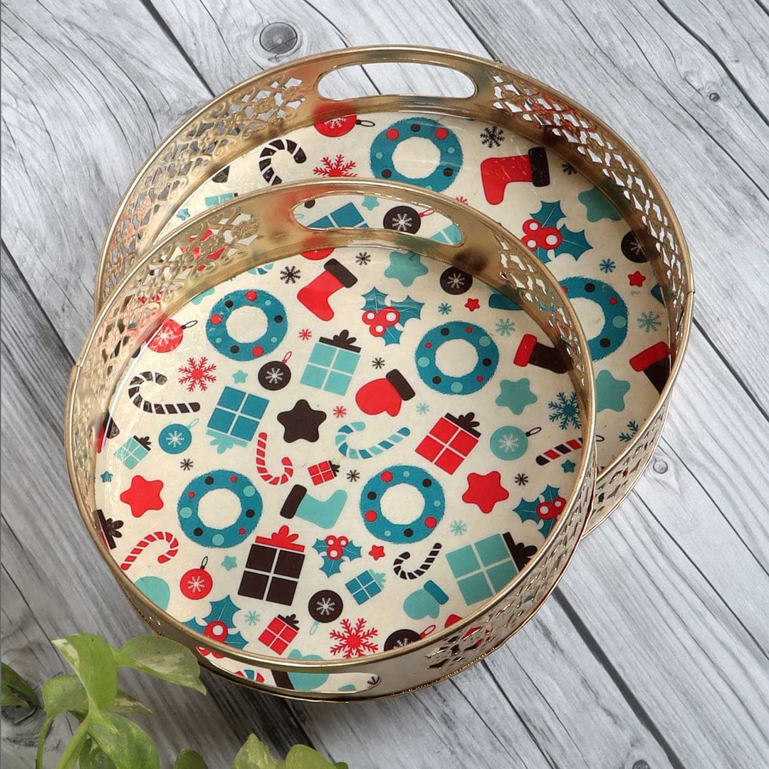 Decorative Pichwai Round Tray