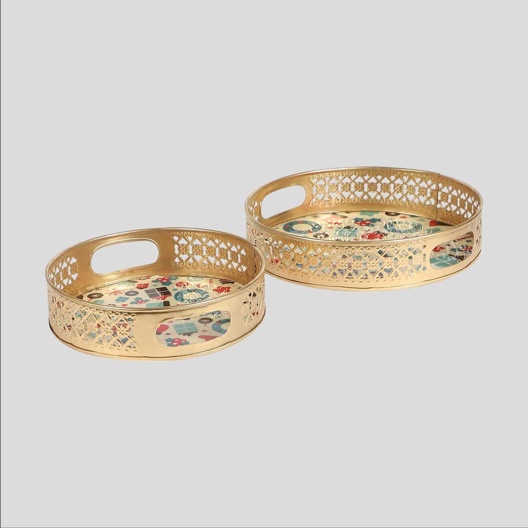 Decorative Pichwai Round Tray