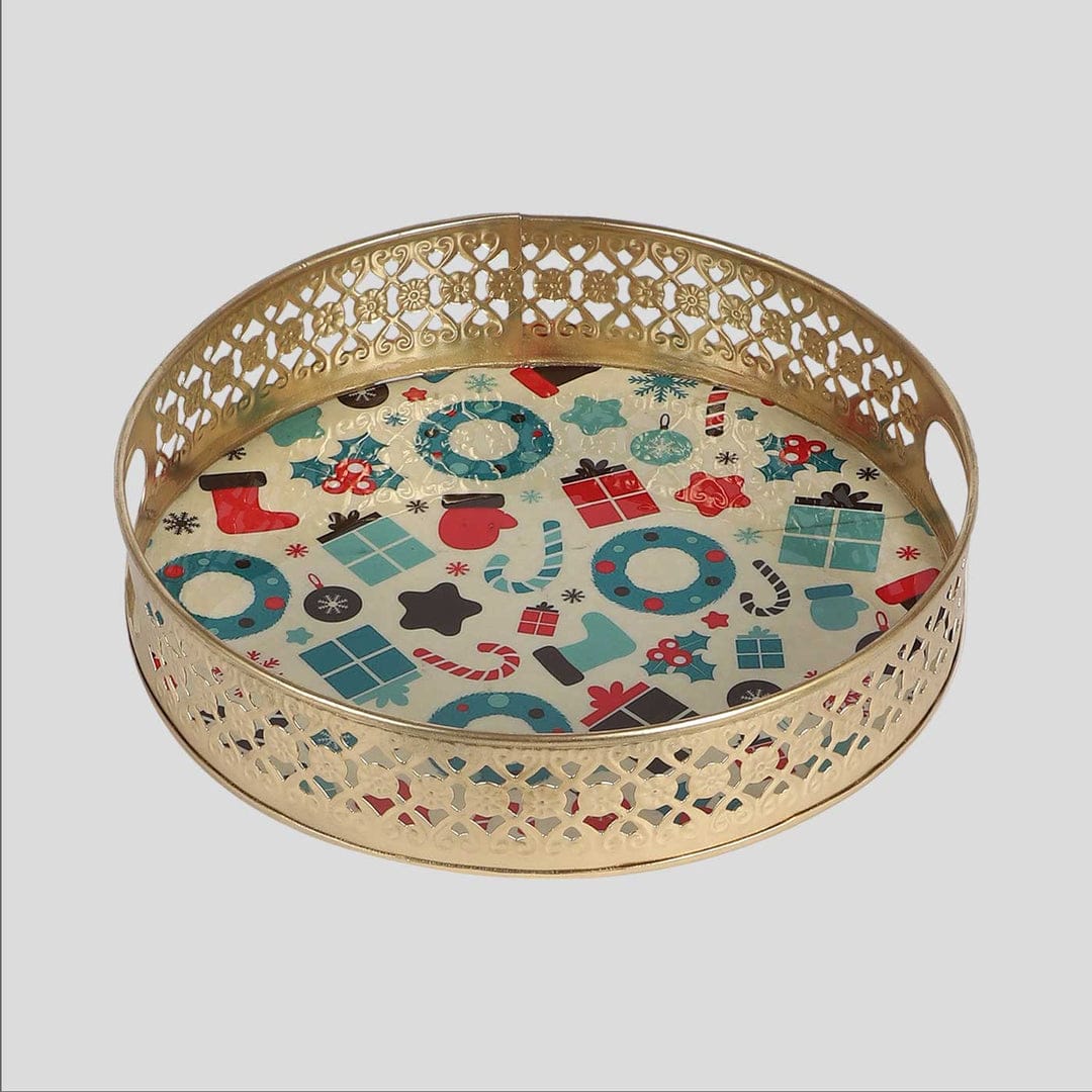 Decorative Pichwai Round Tray