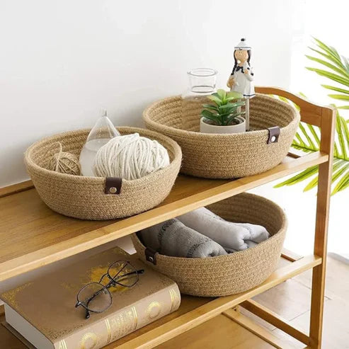 Beige Multi-purpose Storage Baskets