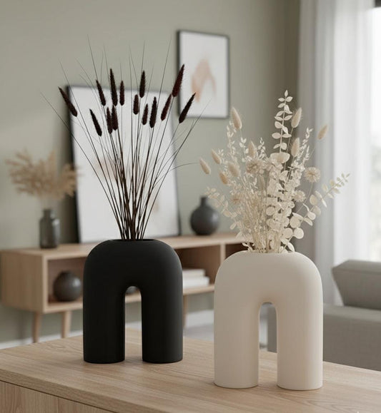 Minimalist Arch Vase: Modern Statement Piece