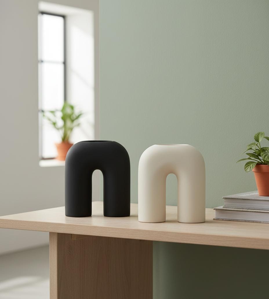 Minimalist Arch Vase: Modern Statement Piece
