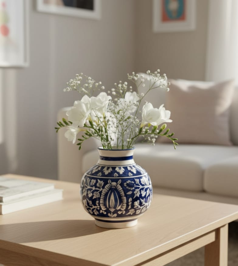 The Royal Indigo Accent Vase