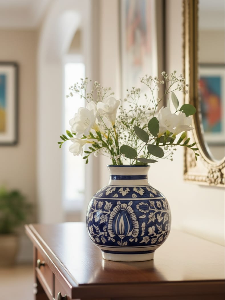 The Royal Indigo Accent Vase