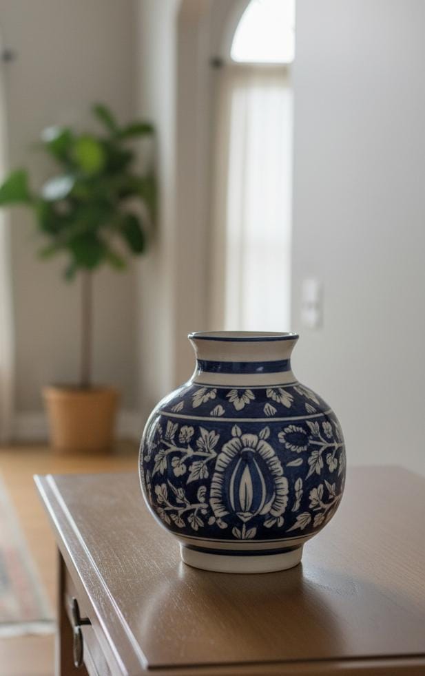 The Royal Indigo Accent Vase
