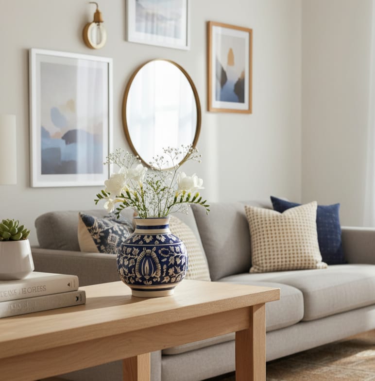 The Royal Indigo Accent Vase