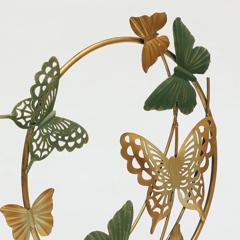 Golden Grace Metal Butterfly Showpiece