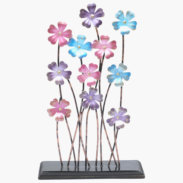 Mystical Indiana Metal Leaves Table Accent