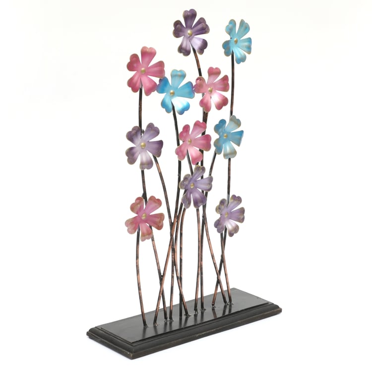 Mystical Indiana Metal Leaves Table Accent