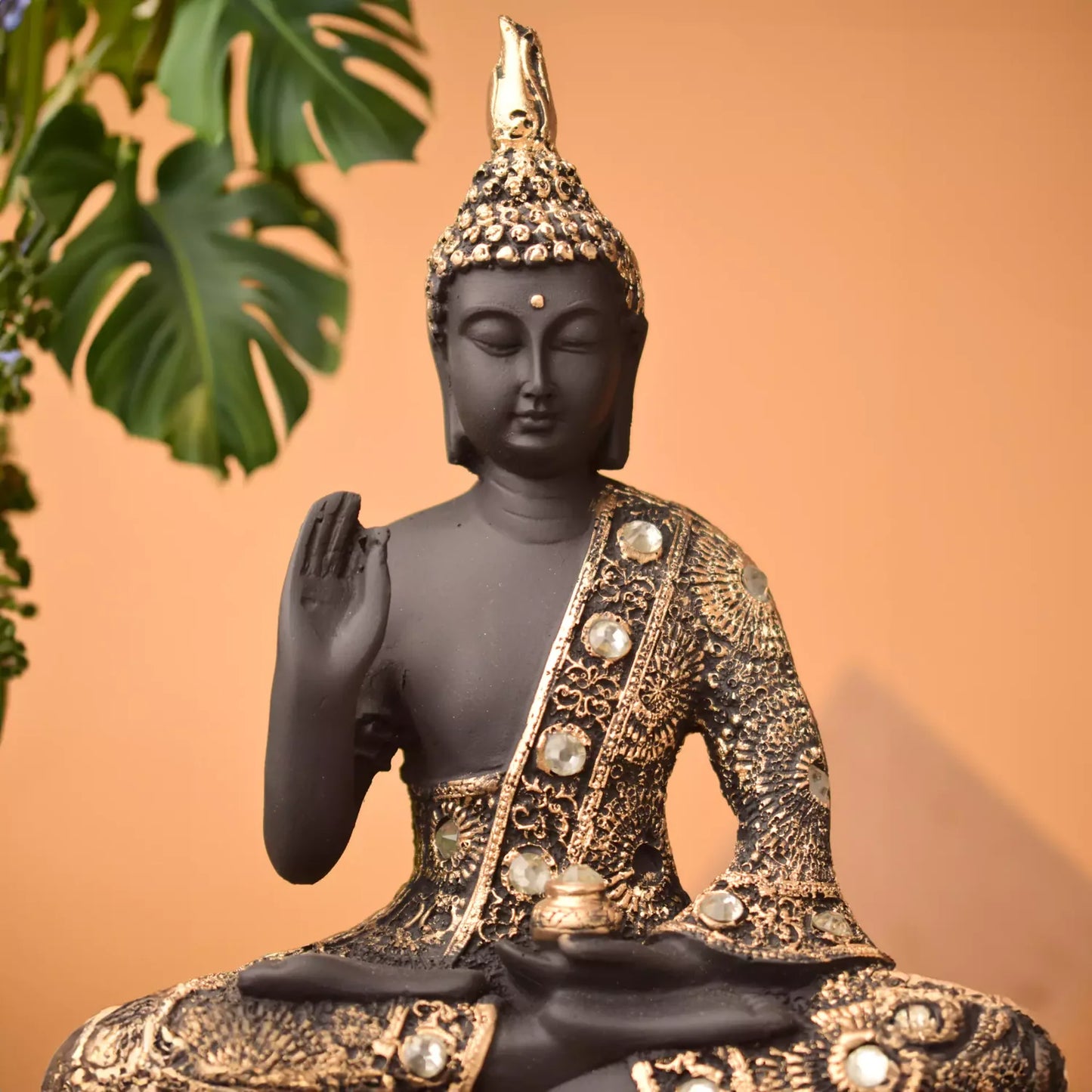 Handcrafted Gold Buddha Chand Samadhi Idol