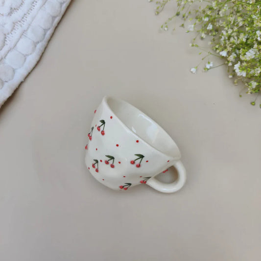 Cherry Bliss Handcrafted Cup - 240 ml