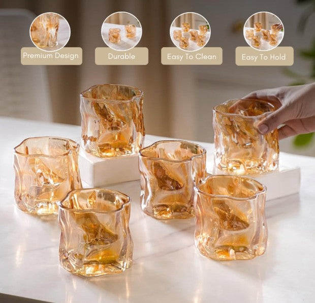 GOLD TEDA MEDA GLASS - 300 ML