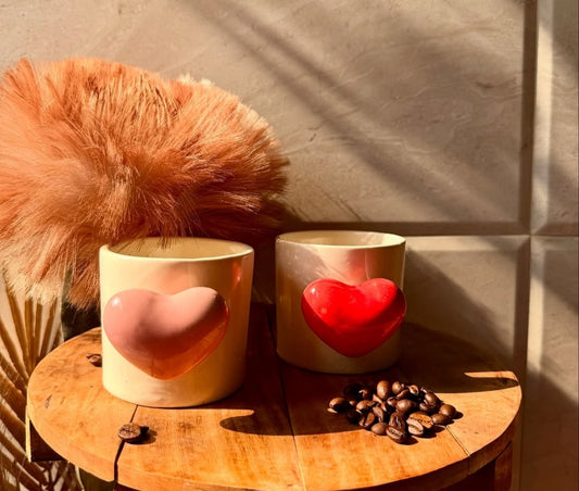 Red & Pink Romance Coffee Mugs - 300 ml