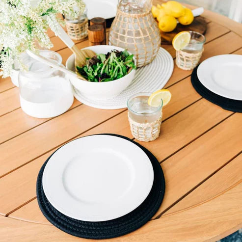Midnight Elegance Black Placemats