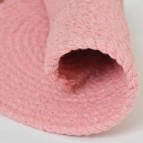 Pink Cotton Braided Placemats