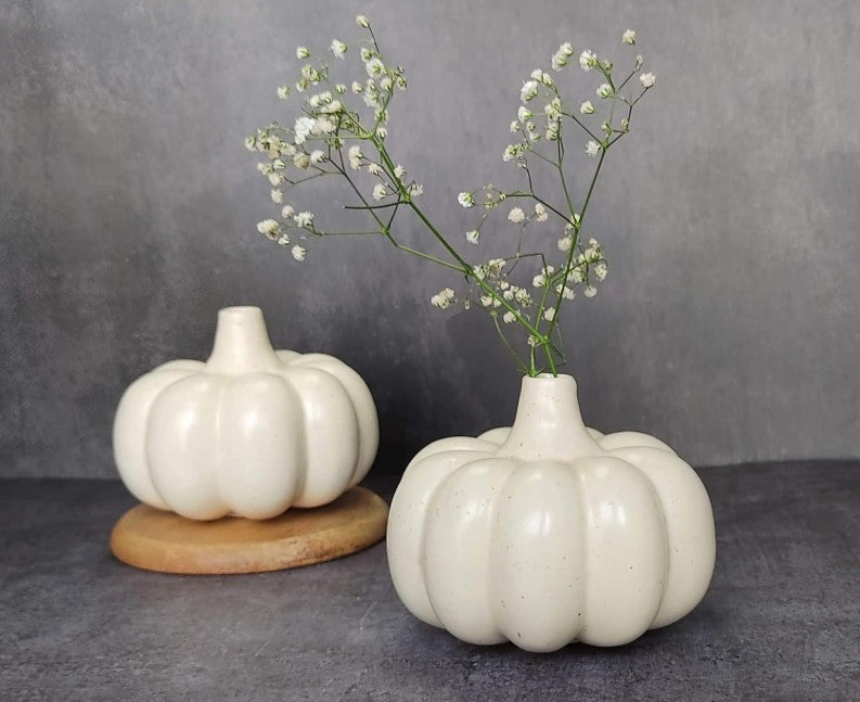 Pumpkin Ceramic Flower Vase - Multiple Options