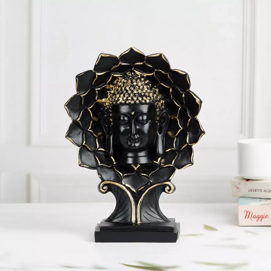 Buddha Face Tree Resin Sculpture