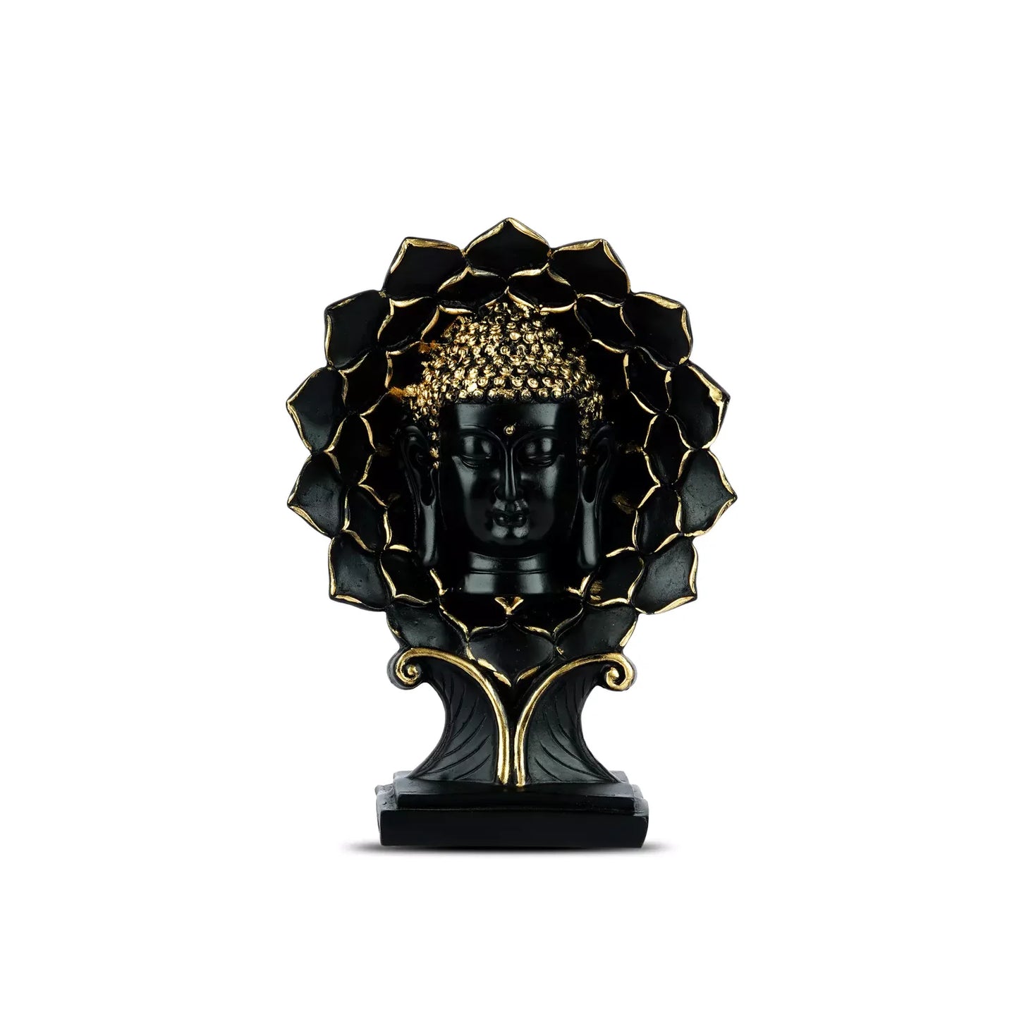 Buddha Face Tree Resin Sculpture
