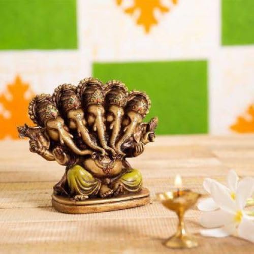 Panchmukhi Ganesh Resin Statue